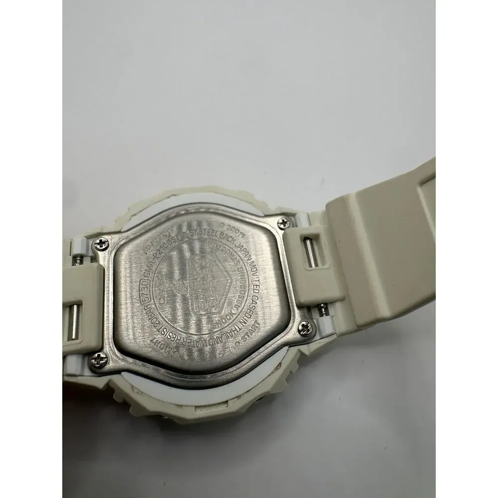 Casio G-Shock Gma-P2100 Women White Casioak Analog Digital 20Bar Watch White